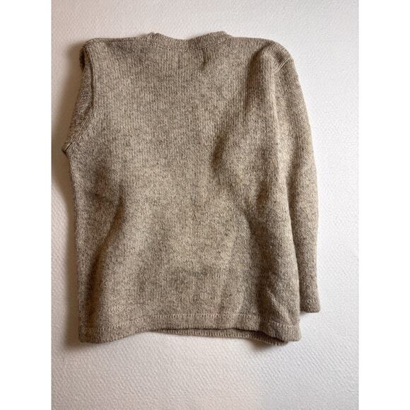 Vtg 70s Streetwear Mens Woolrich Wool Knit Sweater Oatmeal Brown USA - Picture 7 of 7